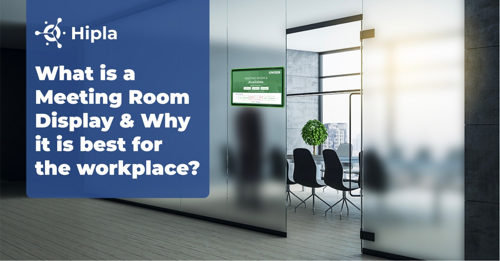 Meeting room display booking software
